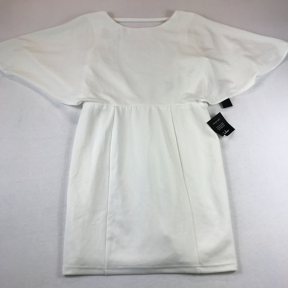 Lulu's White Sheath Dress Size XL Dolman Sleeve